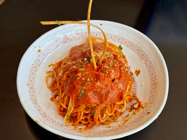 Side of Pasta with Sauce.