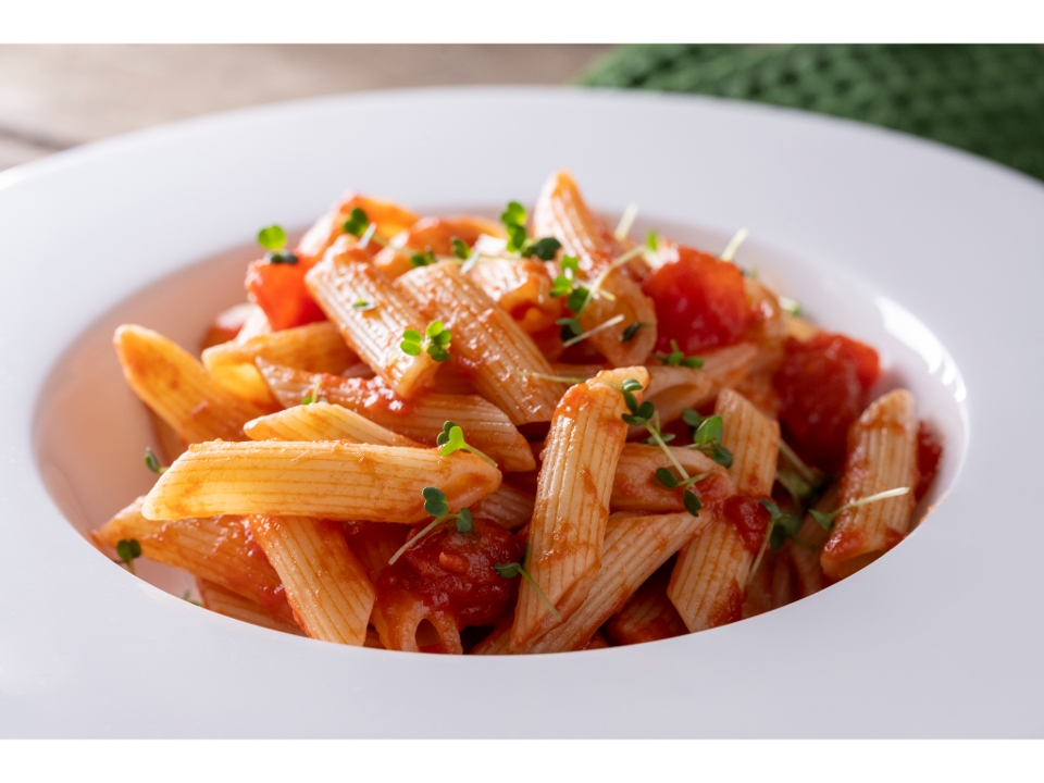 Pasta w/ Red Clam Sauce.