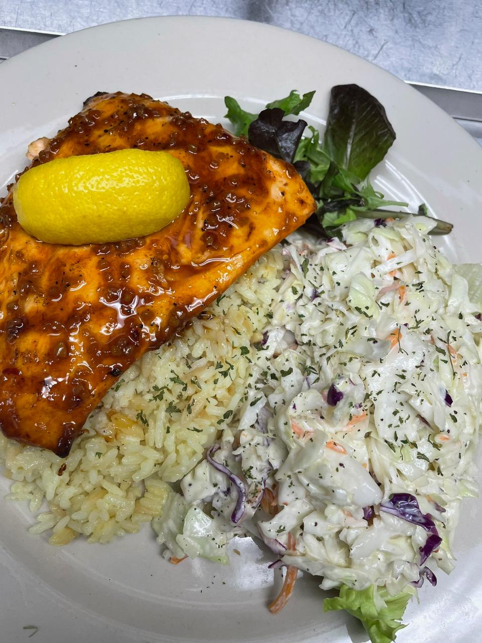 Honey Garlic Salmon.