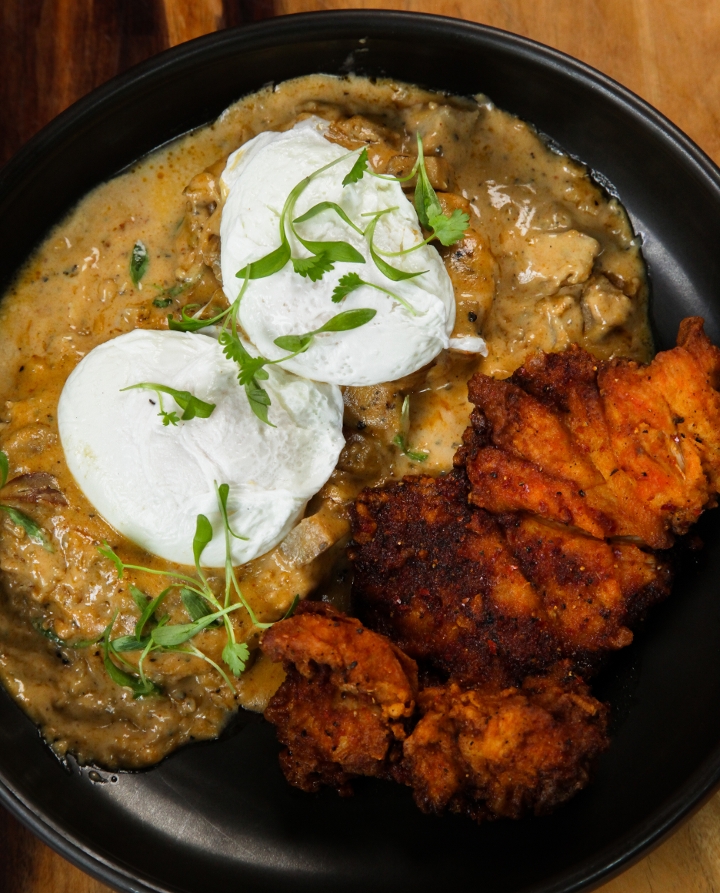 Tennessee Hot Chicken Breakfast.