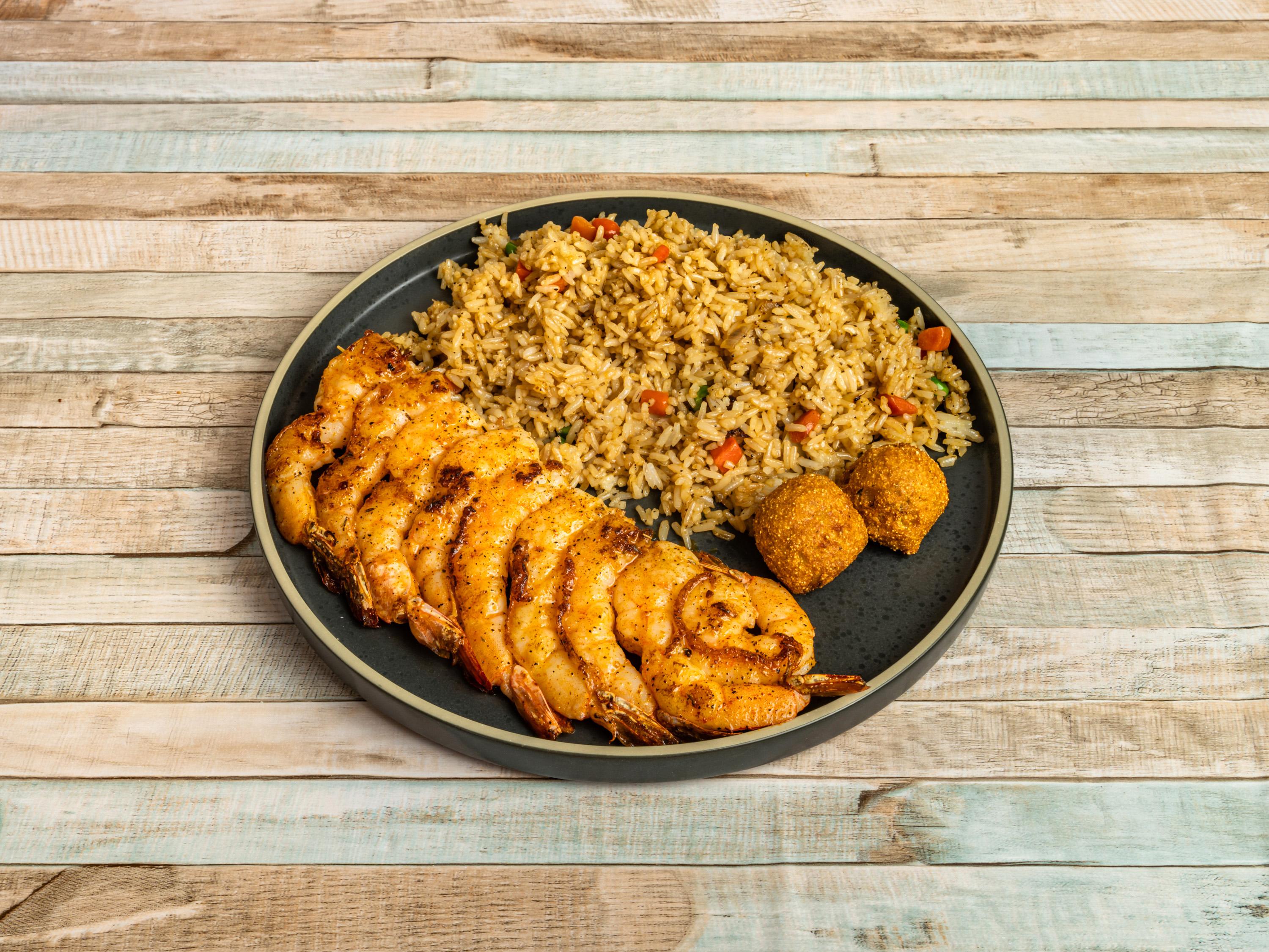 Grilled Shrimp Platter.