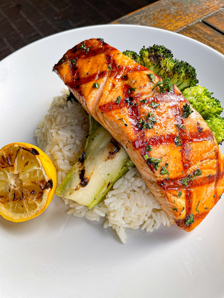 Grilled Atlantic Salmon.
