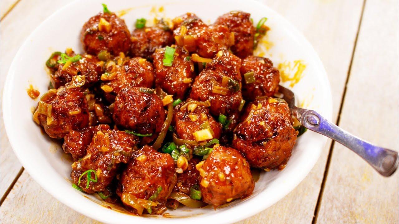 Veg Manchurian.