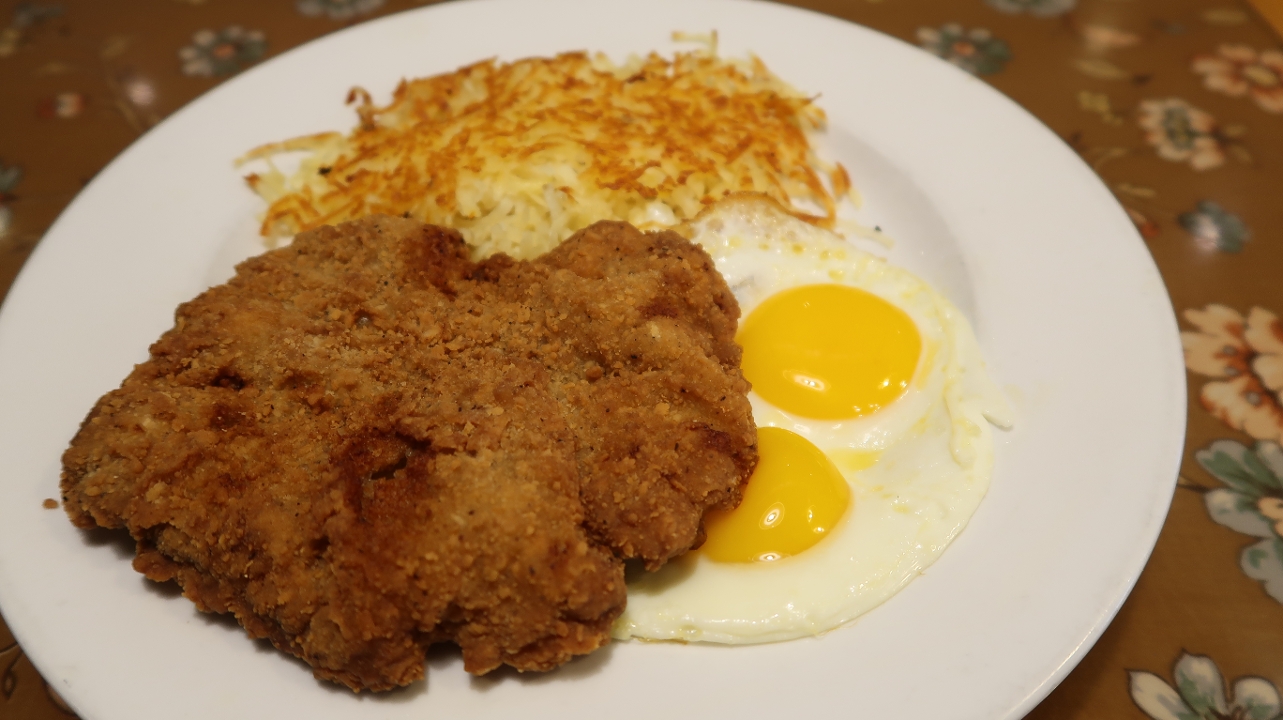Kountry Fried Steak & Eggs.
