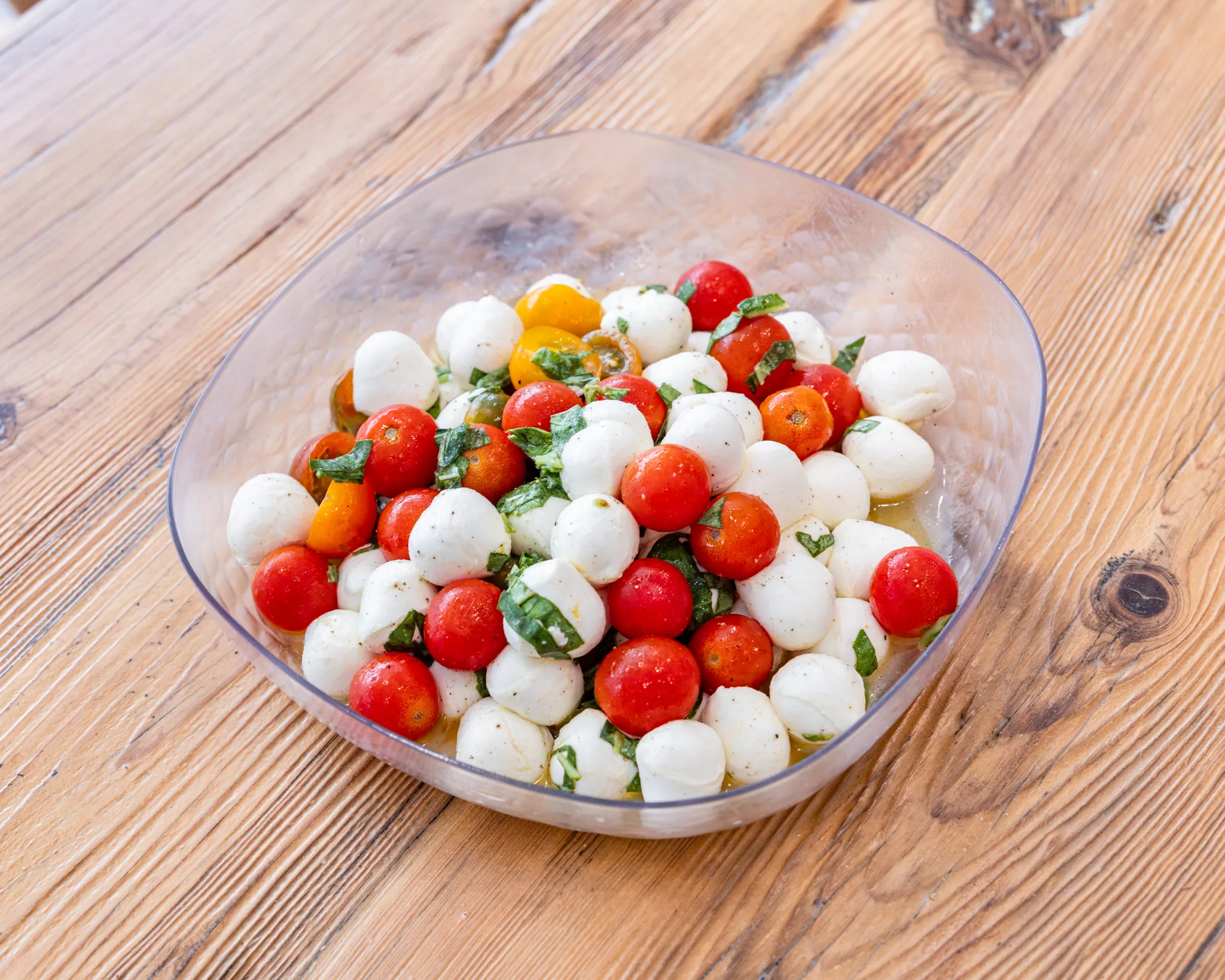 Cherry Tomato & Mozzarella Salad.