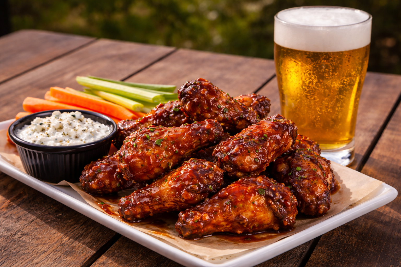 Beer-Brined Chicken Wings.