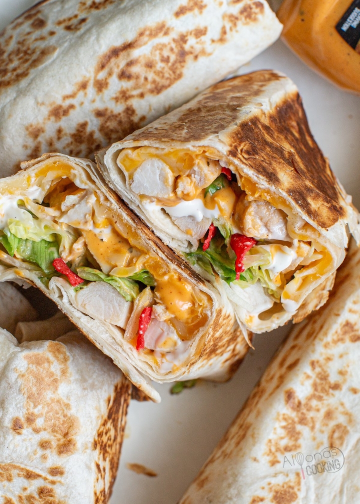 Stuffed Pita Wraps.