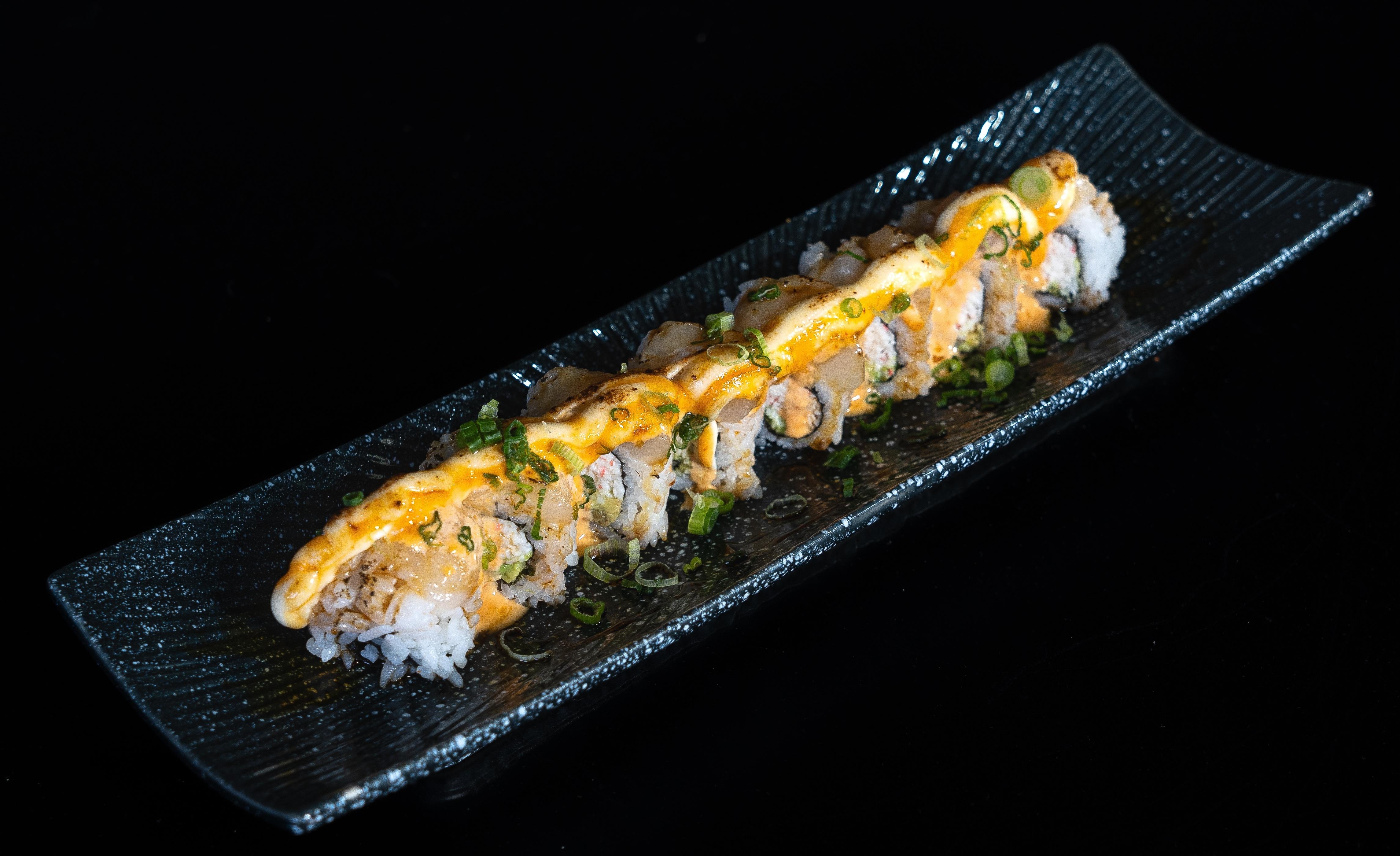 Baked Scallop Rolls.