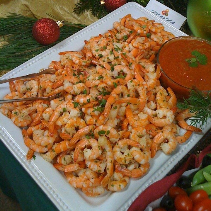 100pc Grilled Shrimp Platter.