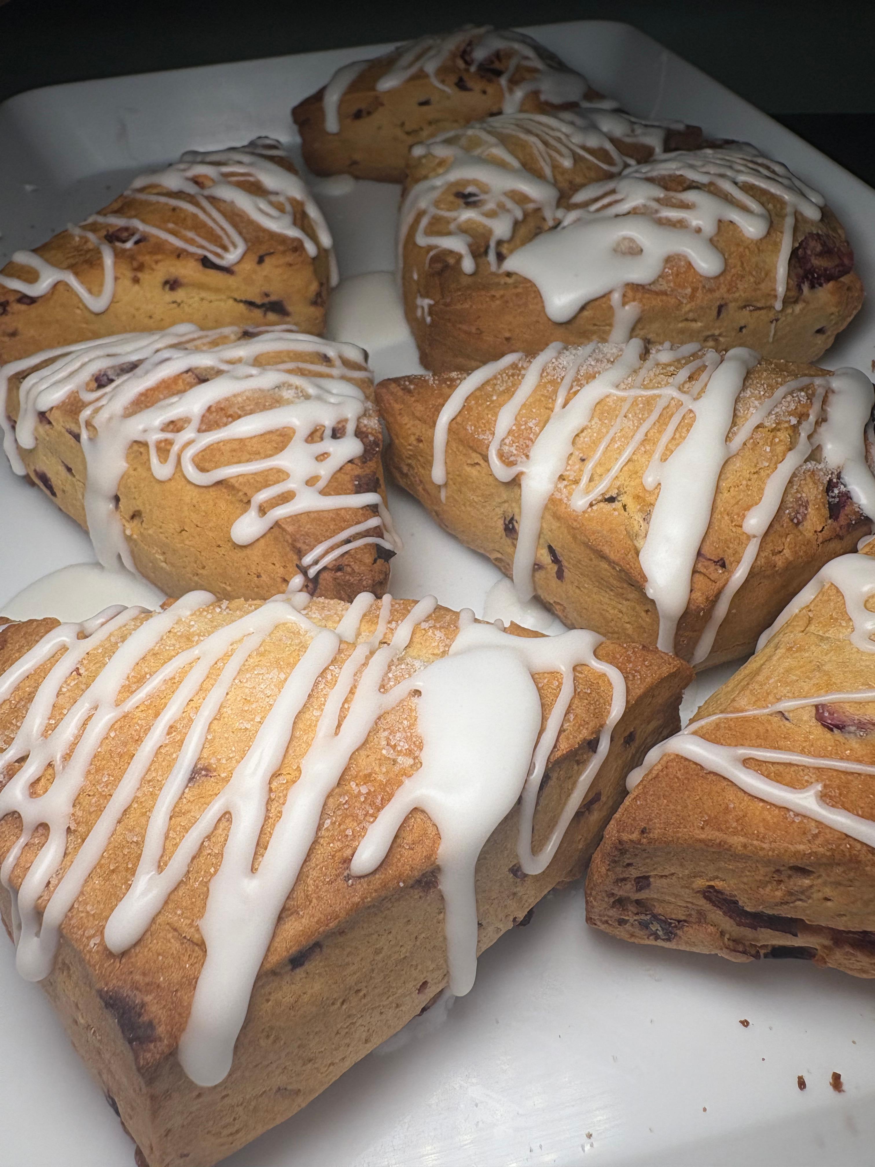 Orange cranberry Scones.