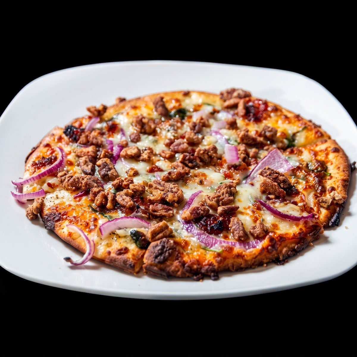 Personal Blue Train Pizza.