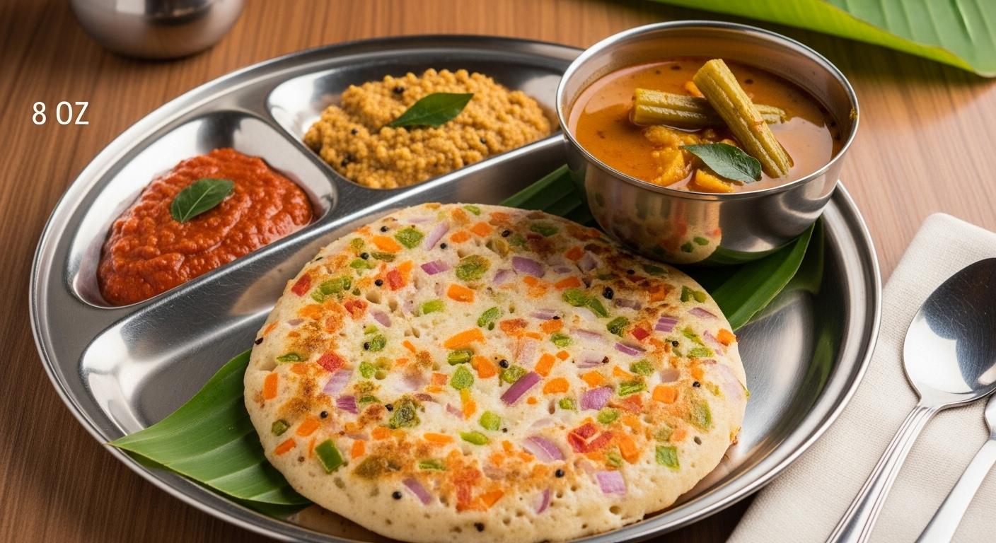 Mixed Vegetables Utappam.