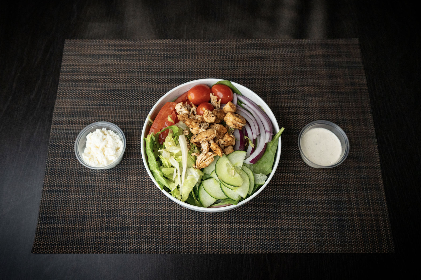 Greek Chicken Bowl.