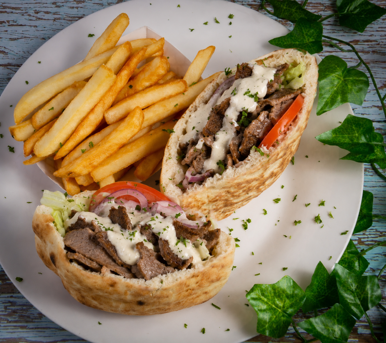 Lamb Shawarma Pita.