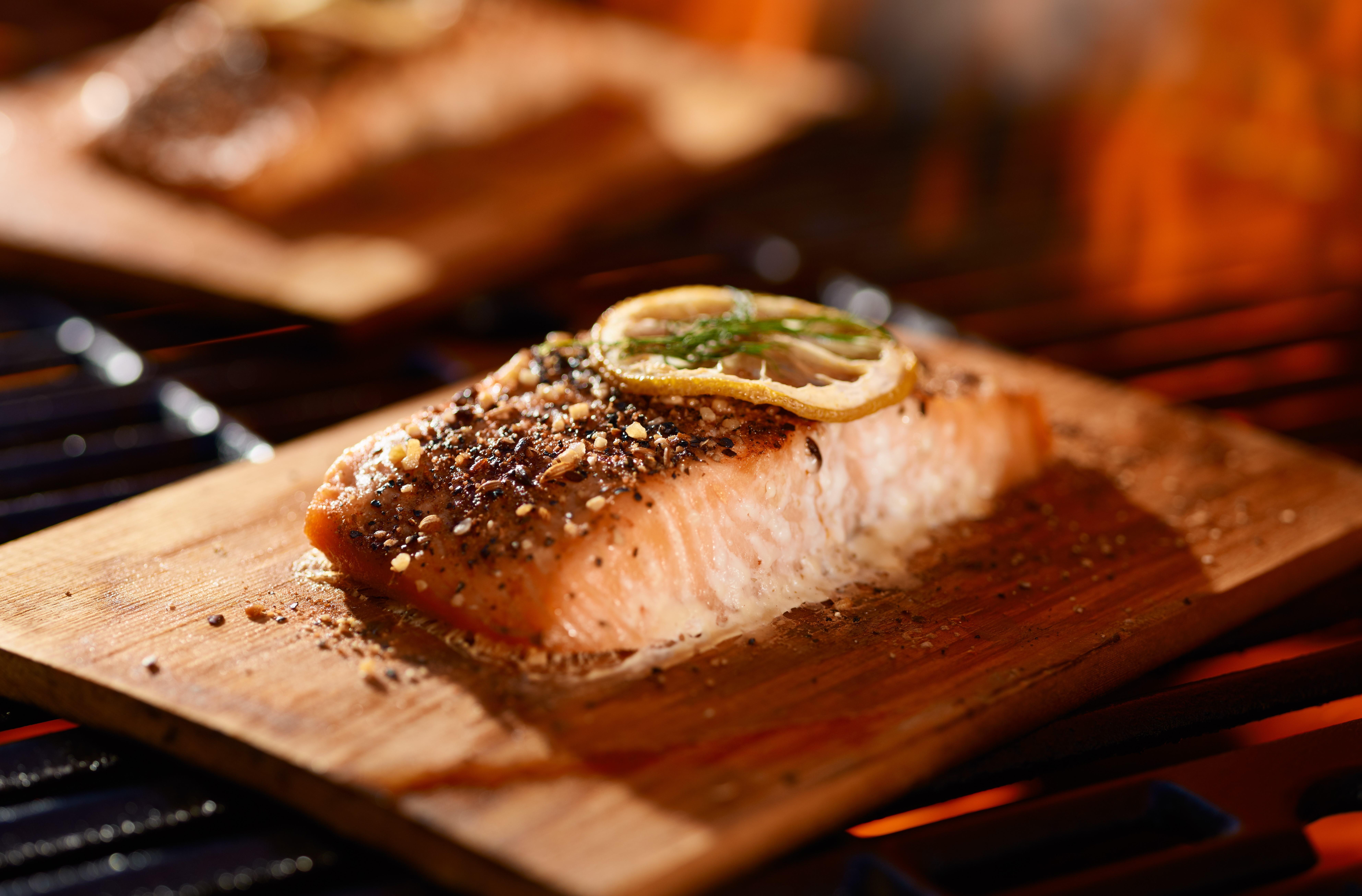 Cedar Plank Salmon.