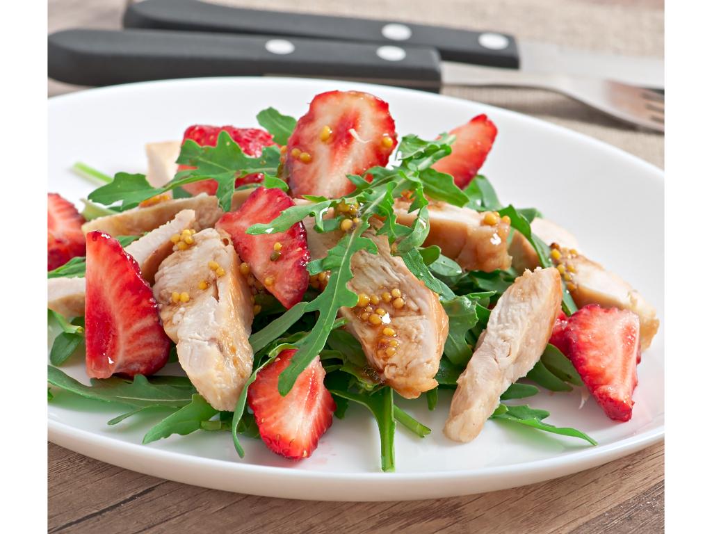 Chicken Salad and Fruit.