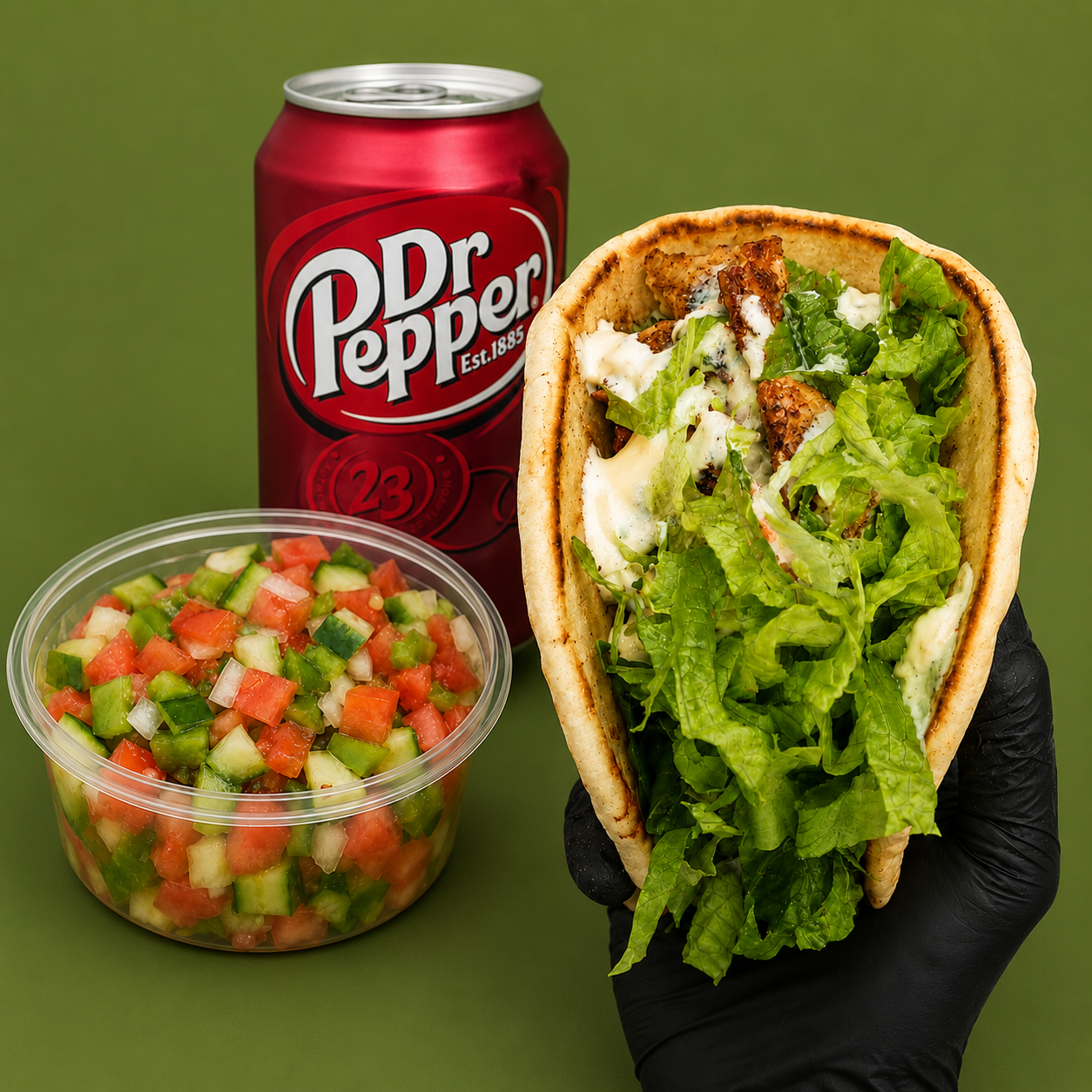 Shawarma Roll Combo.