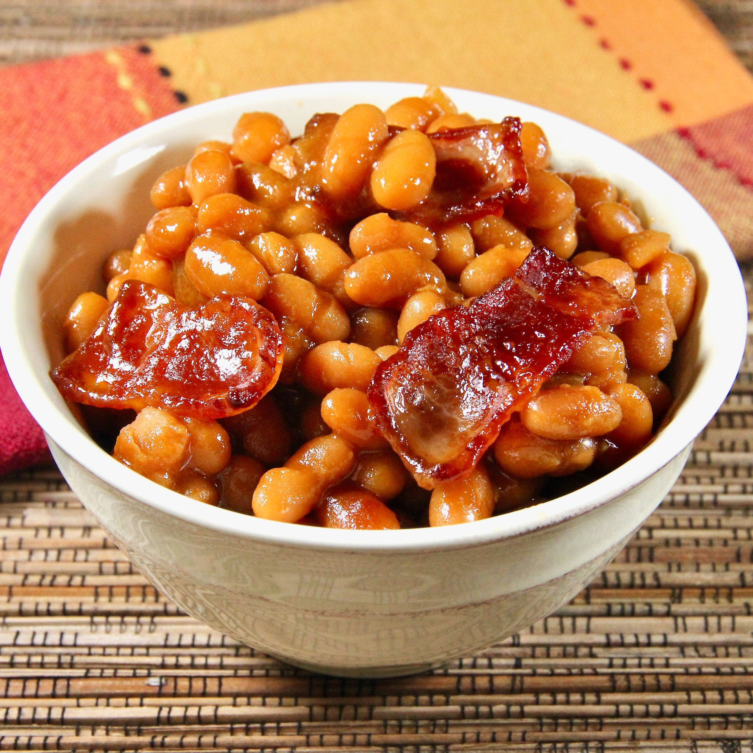 BAKED HABICHUELAS ( beans).