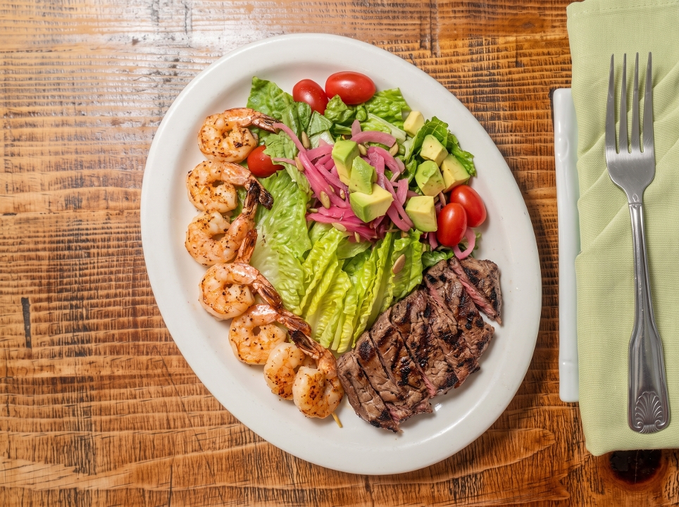 Steak & Romaine Salad.