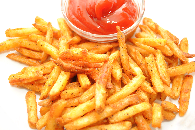 Fresh Cut Seasoned Fries.