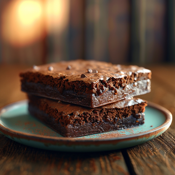 Vegan fudge brownie.