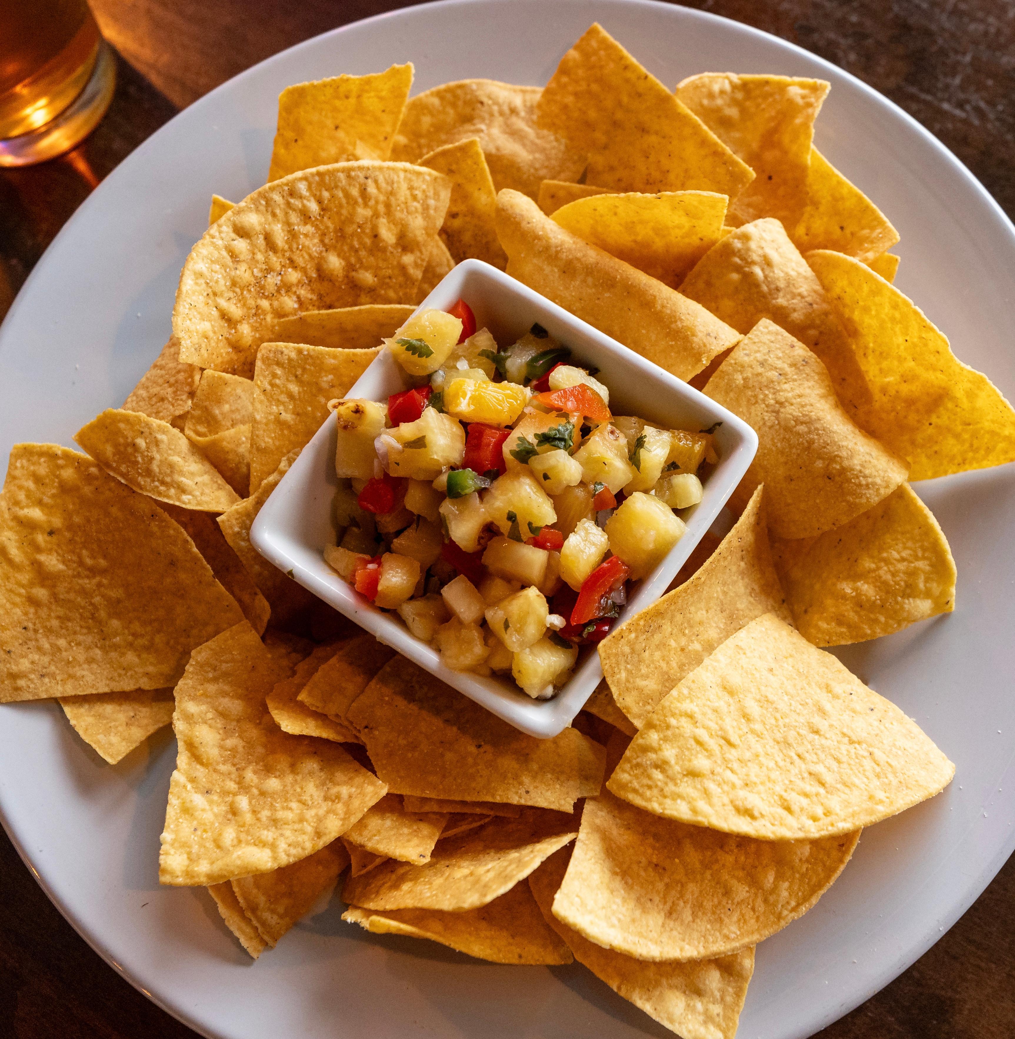 Chips & Pineapple Salsa (GS).