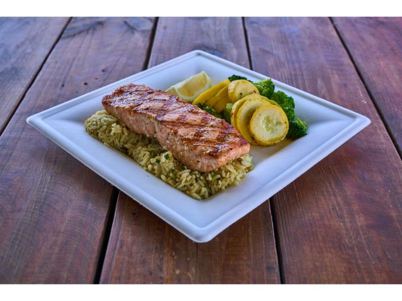 Grilled Salmon.