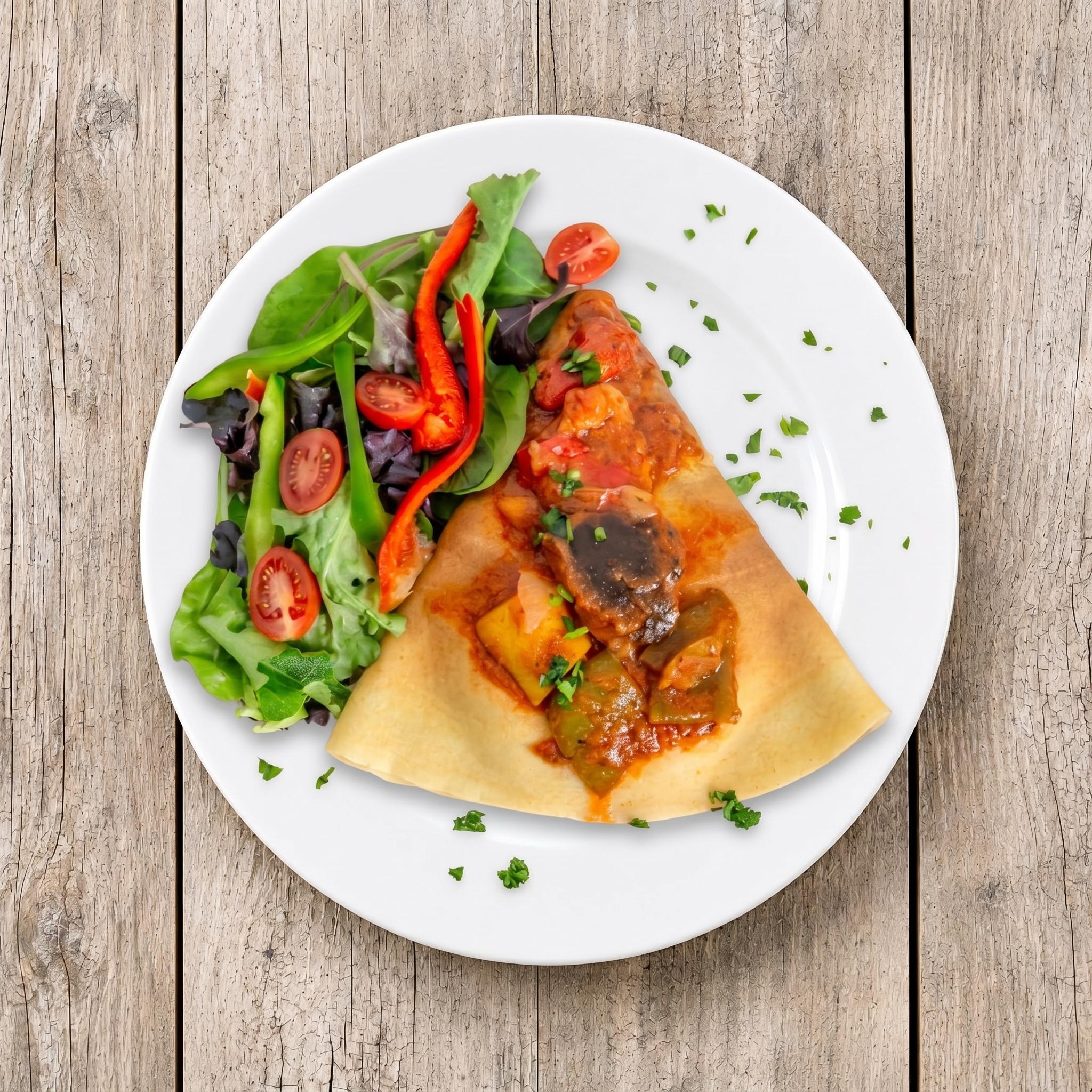 Ratatouille Crepe.
