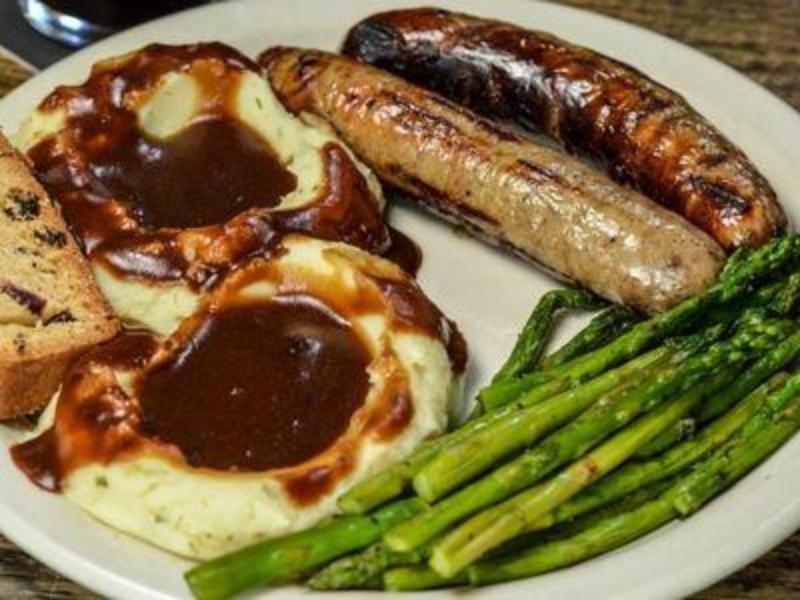 Bangers & Mashed.