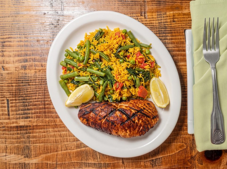 Grilled Salmon.