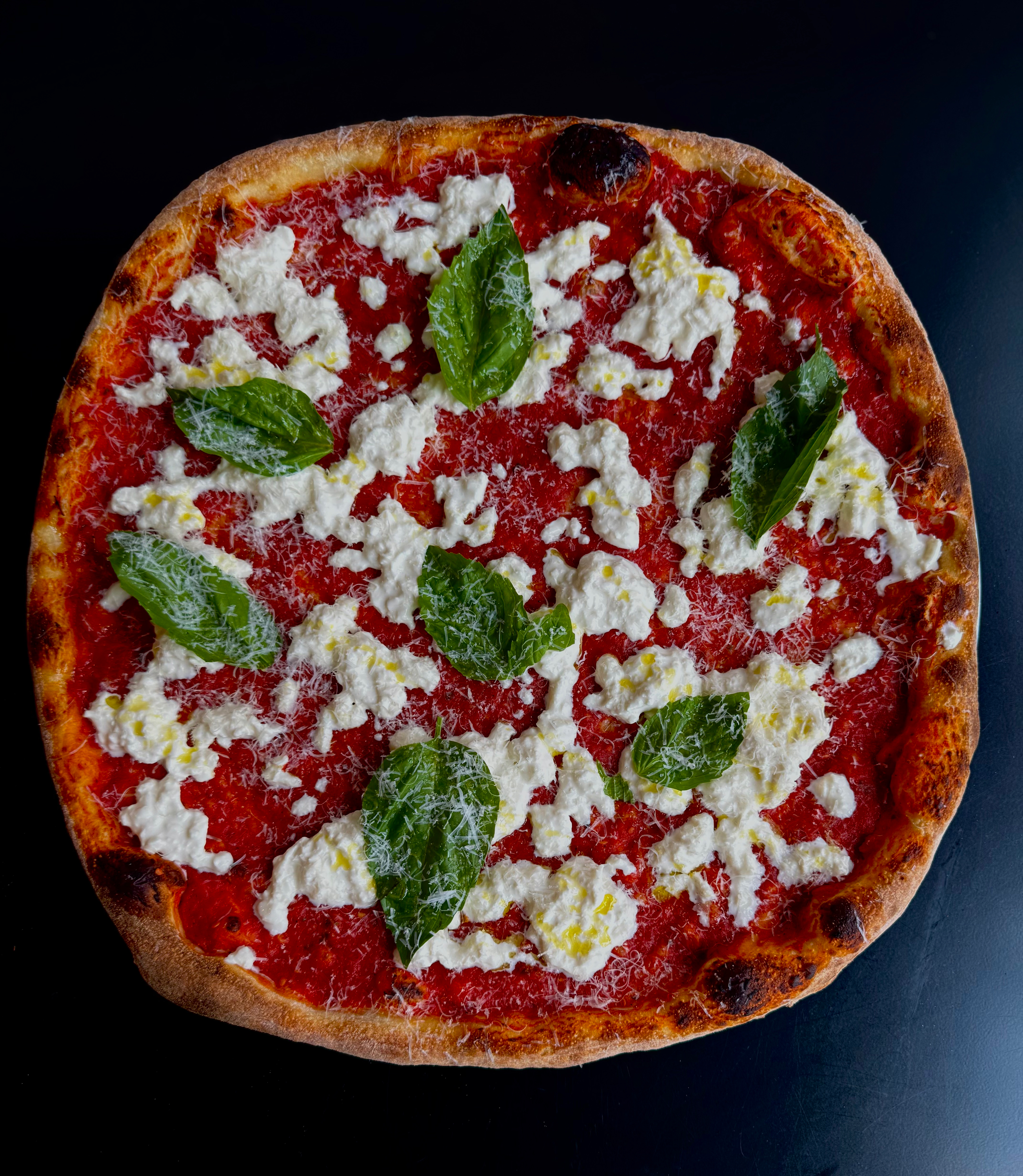 Burrata Pizza.
