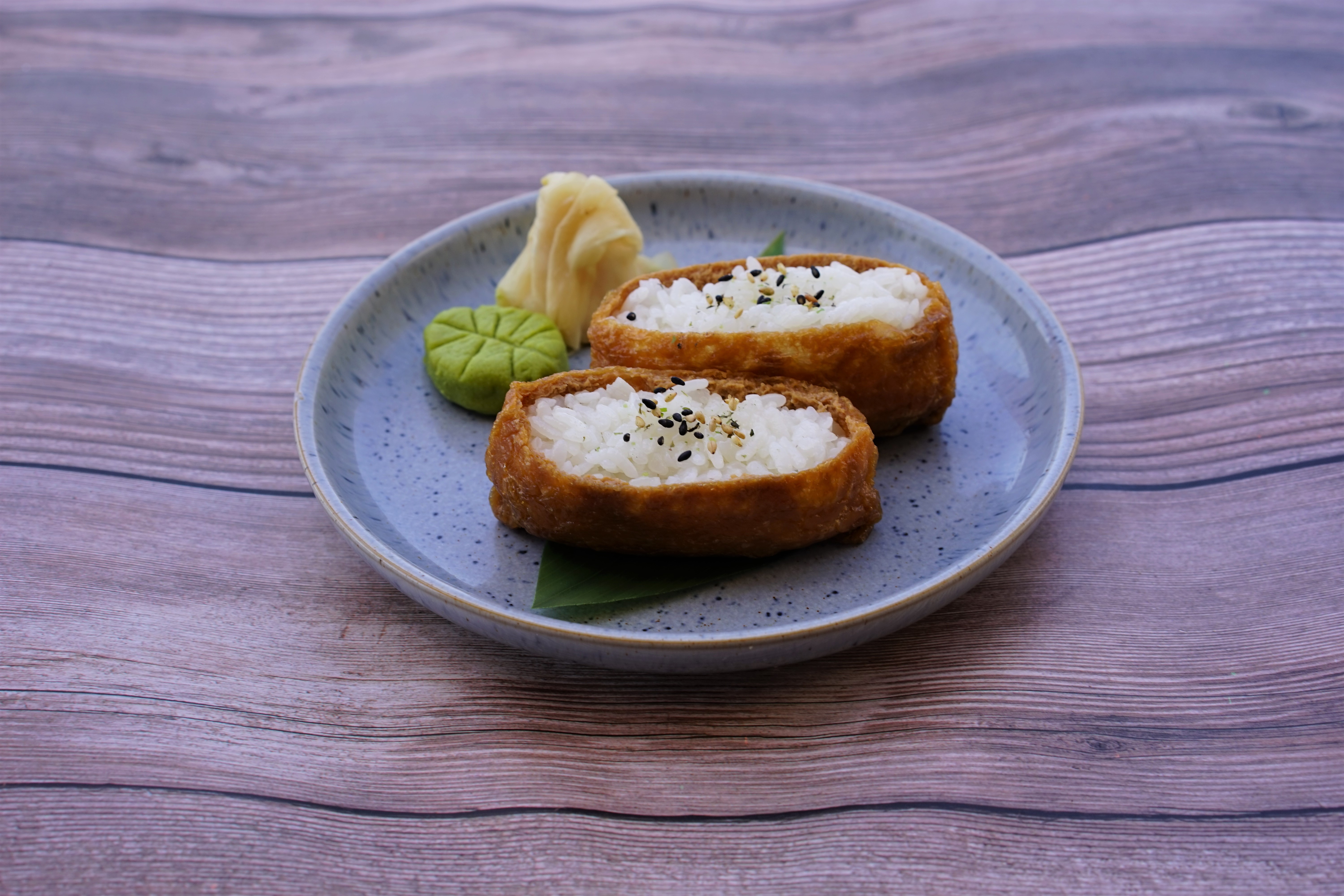 Sweet Tofu Pouch Sushi.
