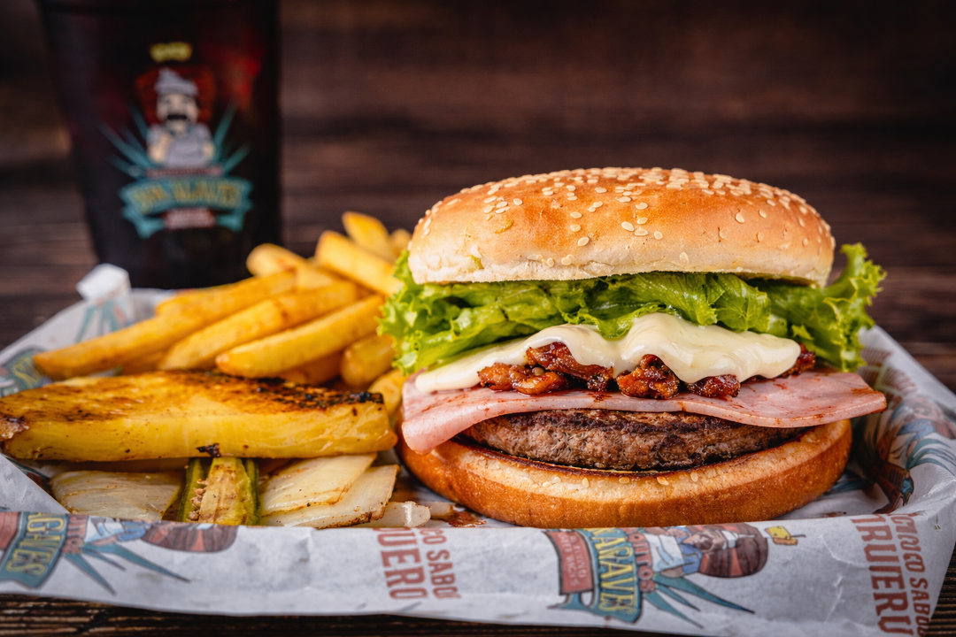 Hamburguesa Hawaiiana.