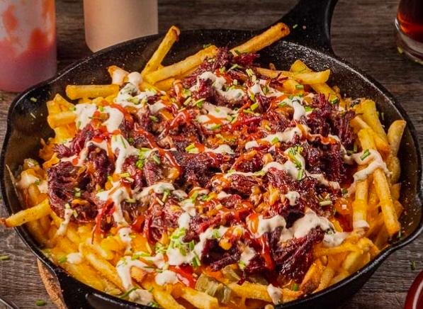 Loaded Shredded Beef French Fries.