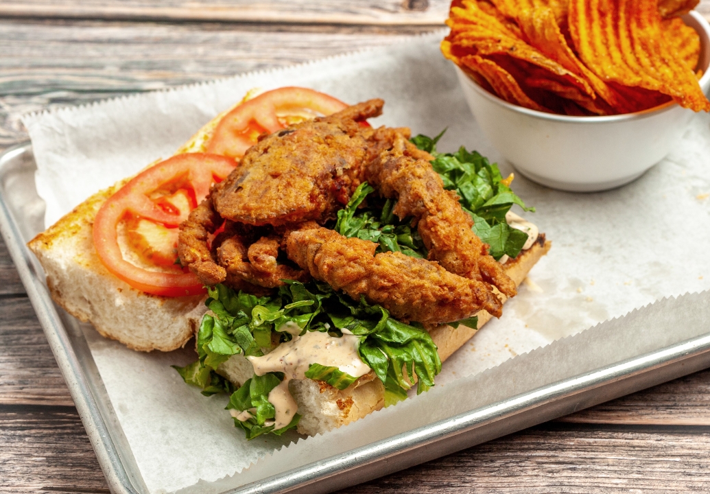 Softshell Crab Po'Boy.