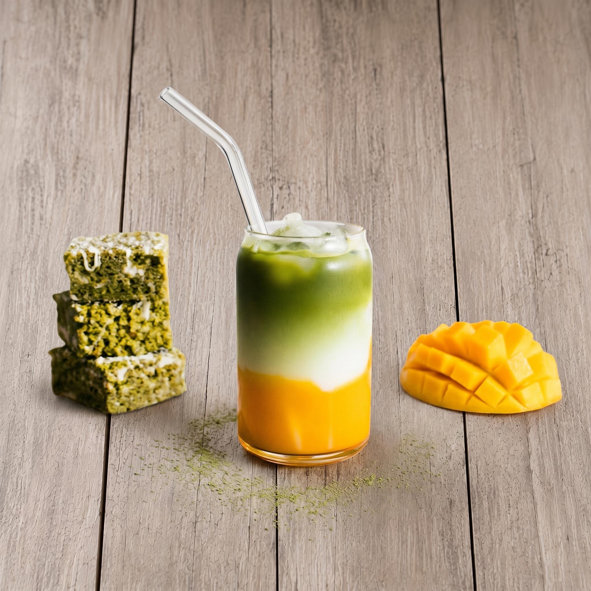 Iced Mango Matcha.