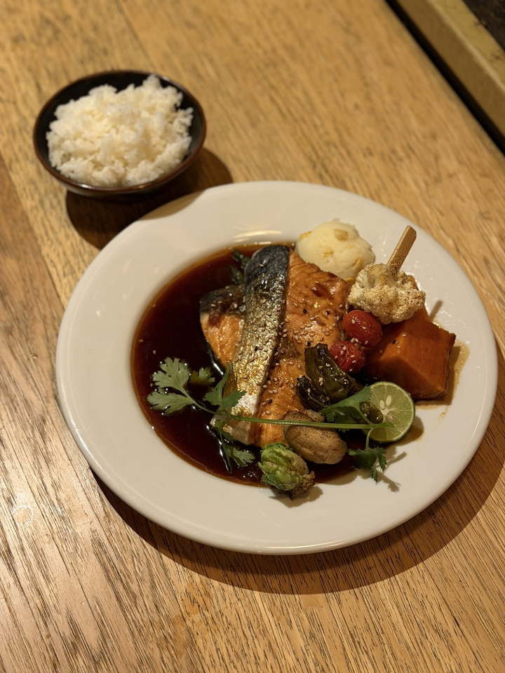 Salmon Teriyaki.