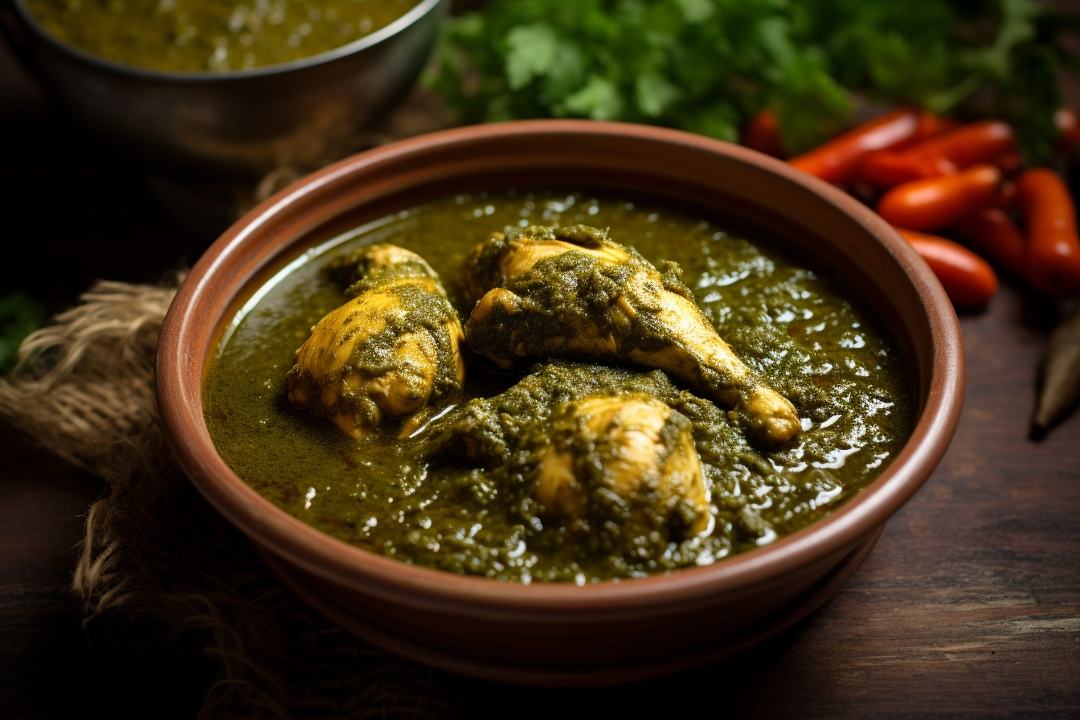 Palak Chicken Curry.