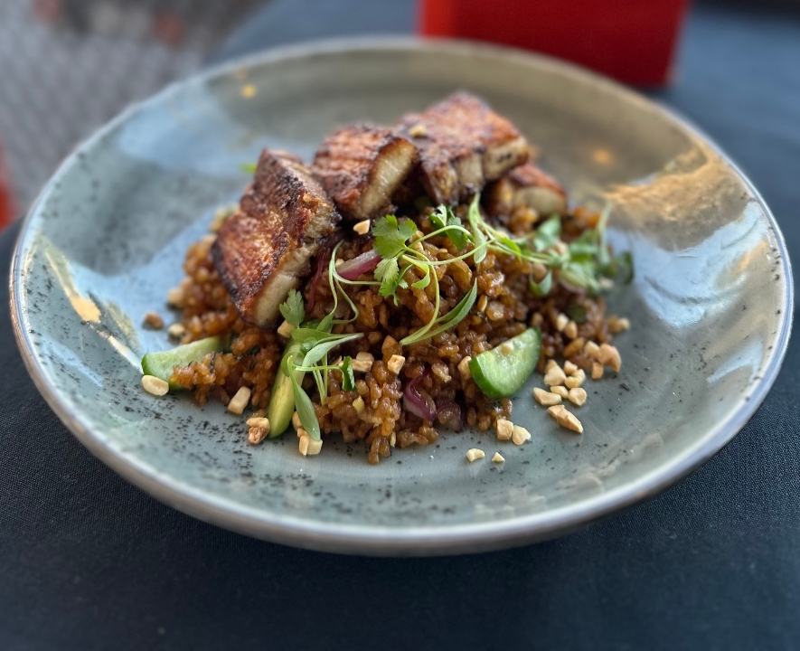 Pork Belly Crispy Rice.