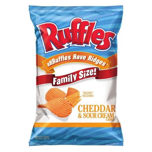 Ruffles Cheddar Sour Cream Cheddar Sour Cream - 8.0 Oz.