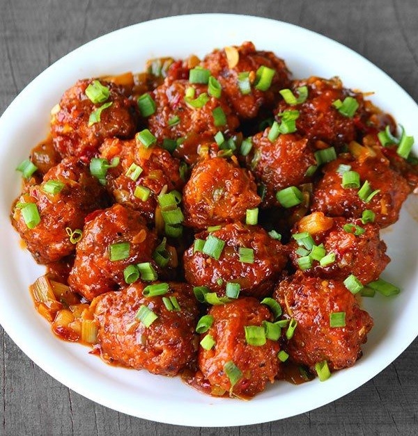 Veg Manchurian.