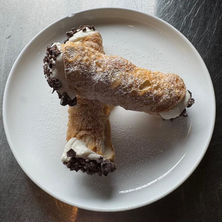Homemade Cannoli.
