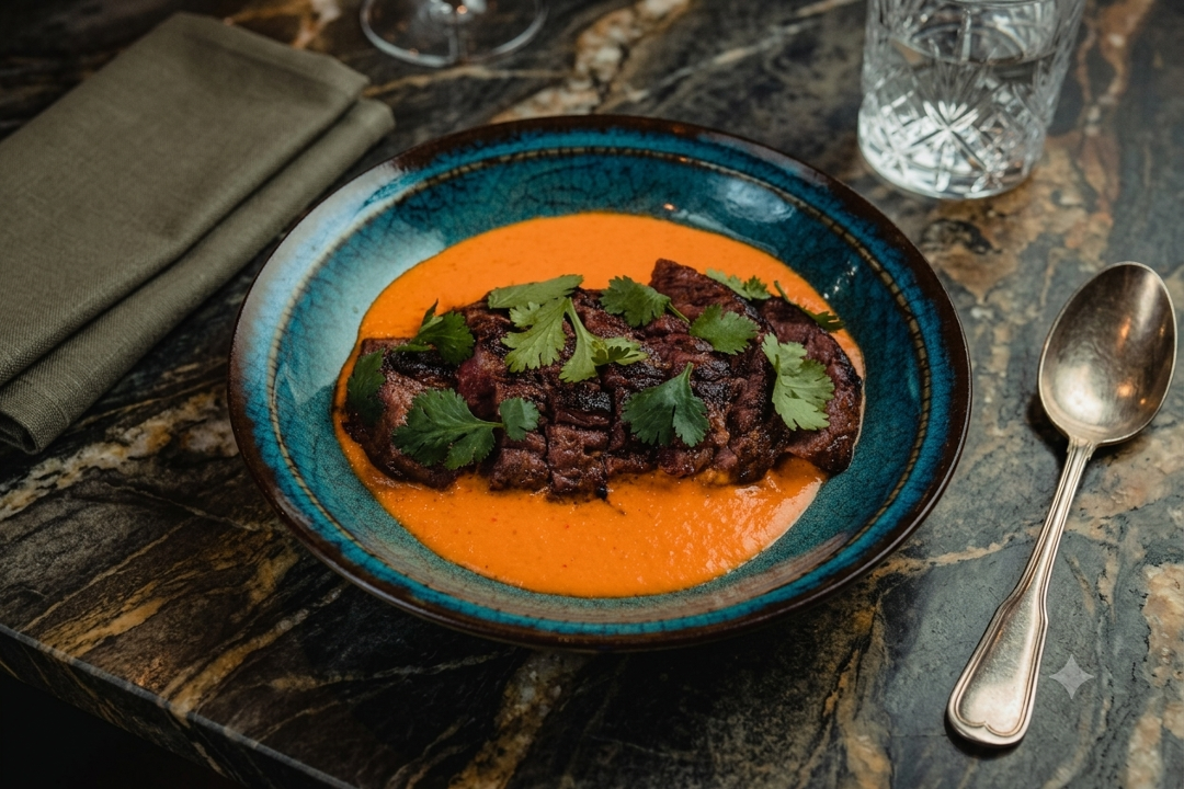 Coconut Marinated Steak "Bavette".