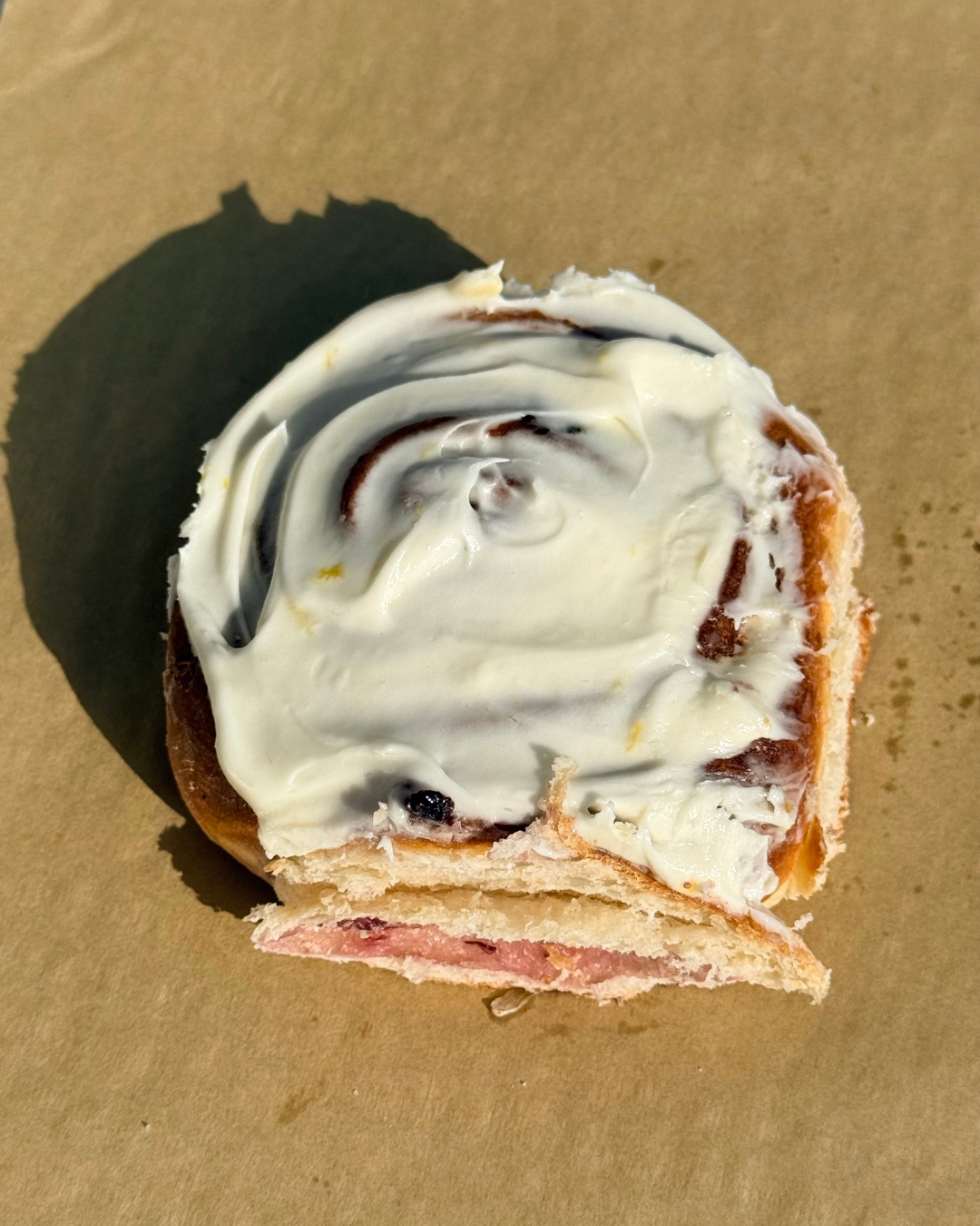 Blueberry Lemon Brioche Roll.