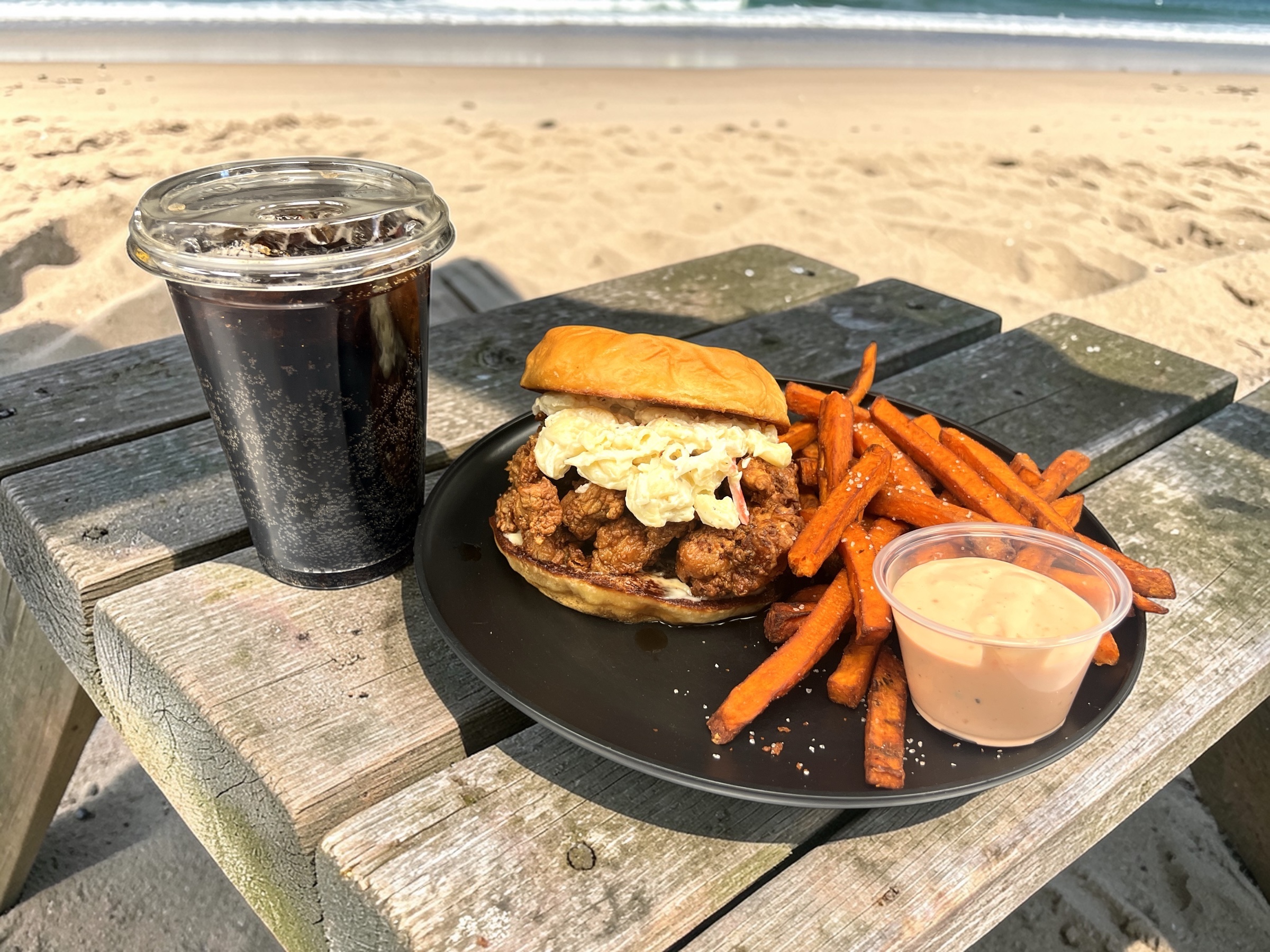 Garlic Chicken Sandwich Combo.