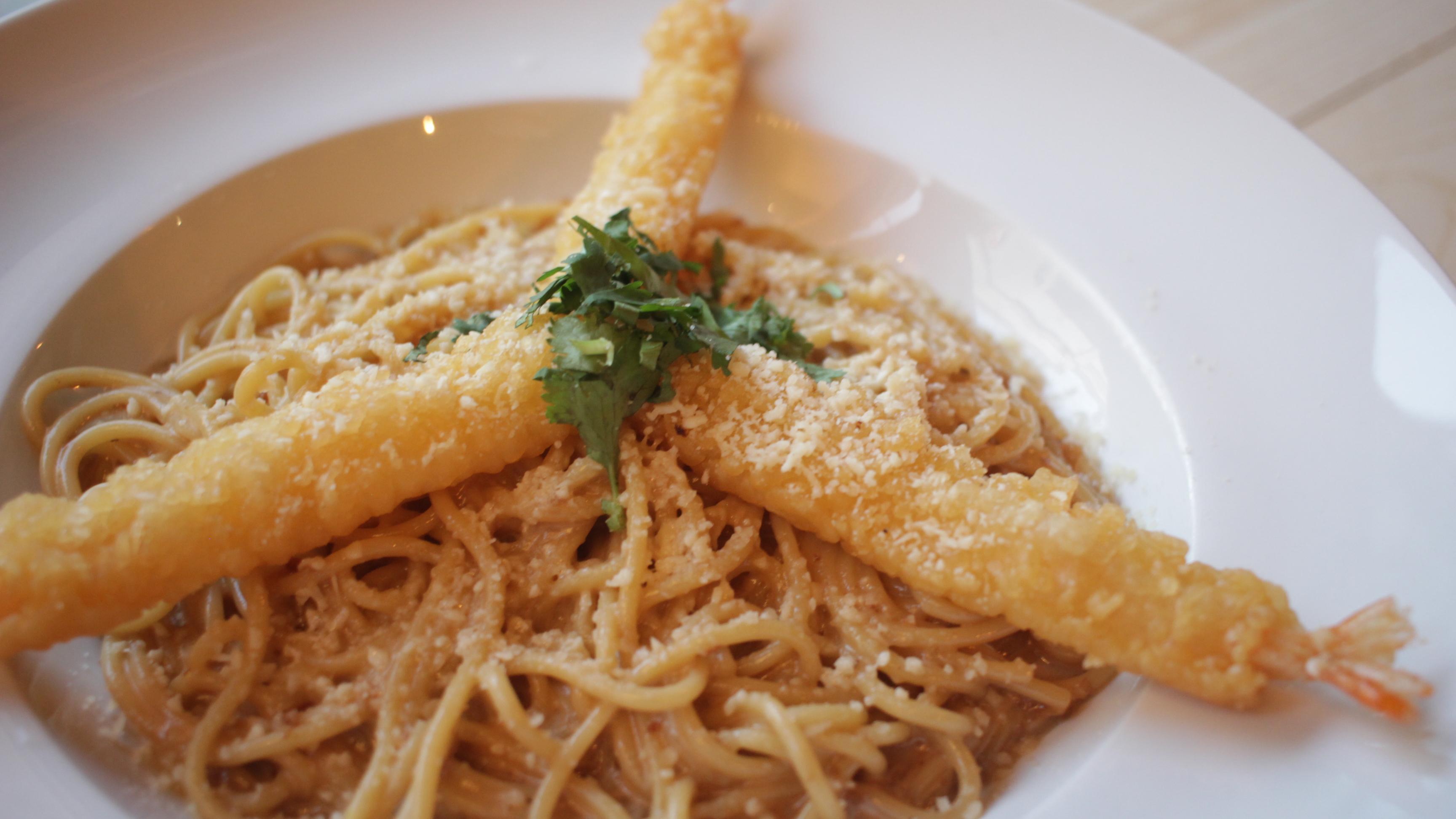 Garlic Butter Shrimp Pasta.
