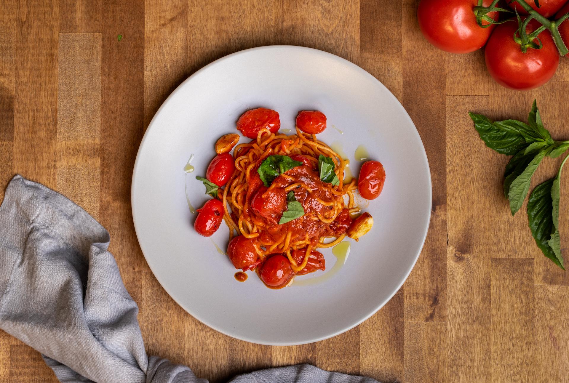 Spaghetti all'arrabbiata.