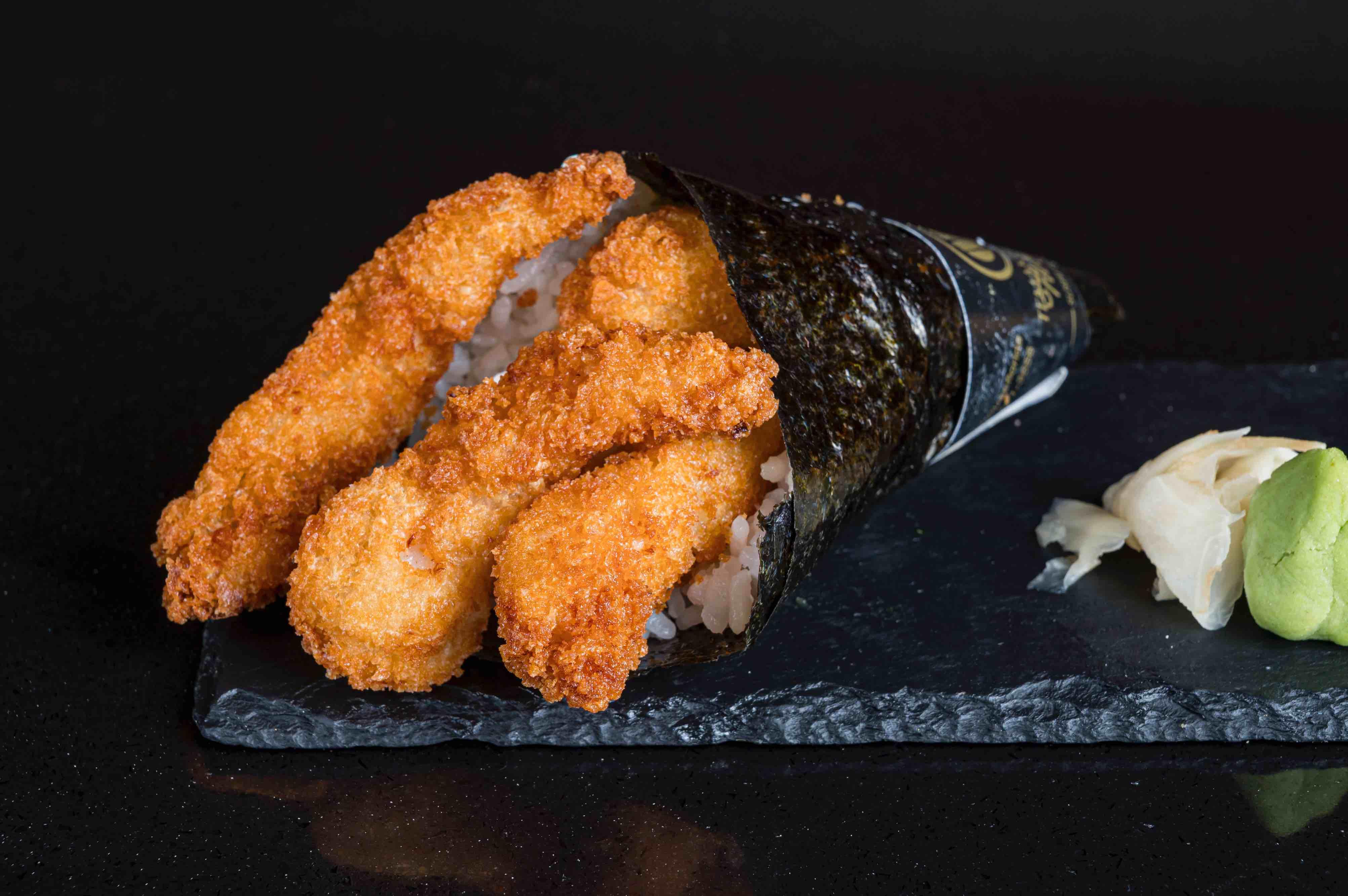 Ebi Croc Hand Roll (Temaki).