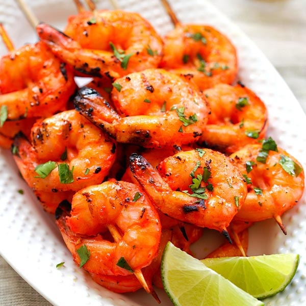 Tandoori Shrimp Plate.