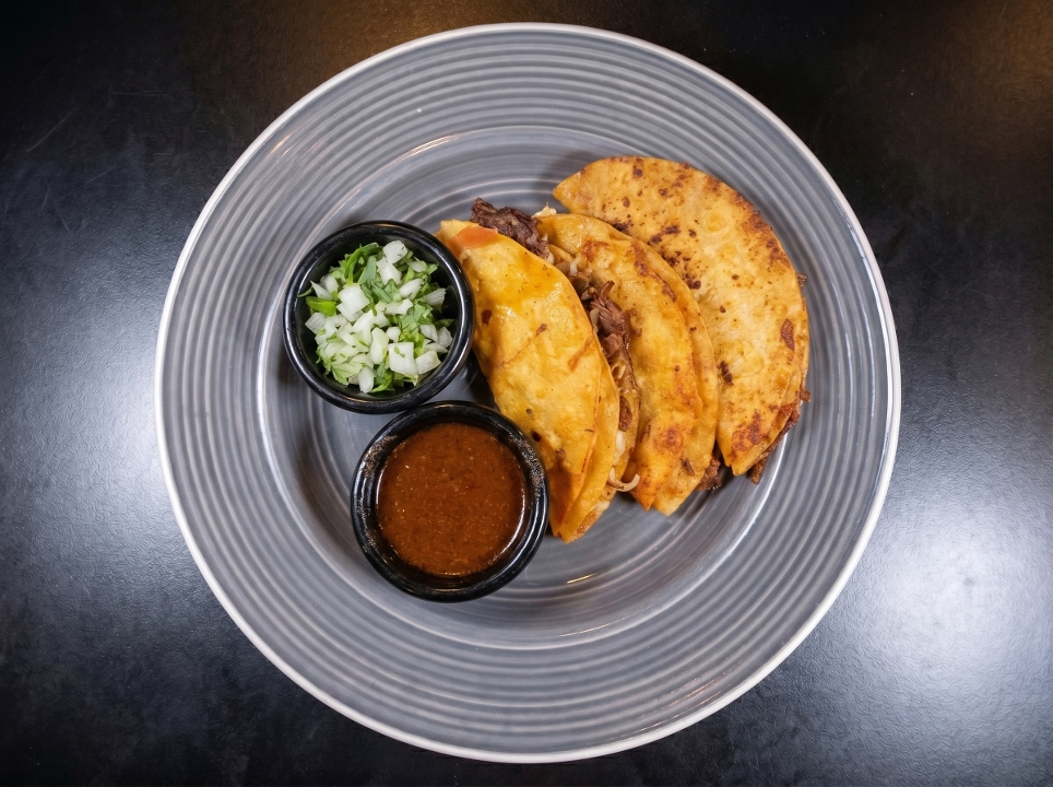 Quesa-Birria Tacos.